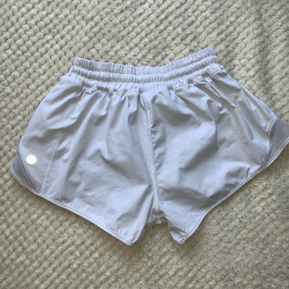 White Lululemon Hotty Hot Shorts 🤍
